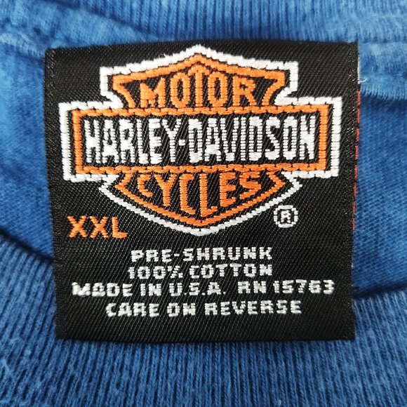 Vintage 1990s Harley Davidson Iron Horses T Shirt Train Polar Bear Eagle Alaska - Picture 5 of 6